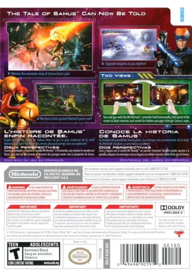 Metroid - Other M box cover back